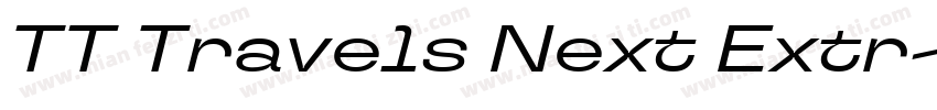 TT Travels Next Extr字体转换